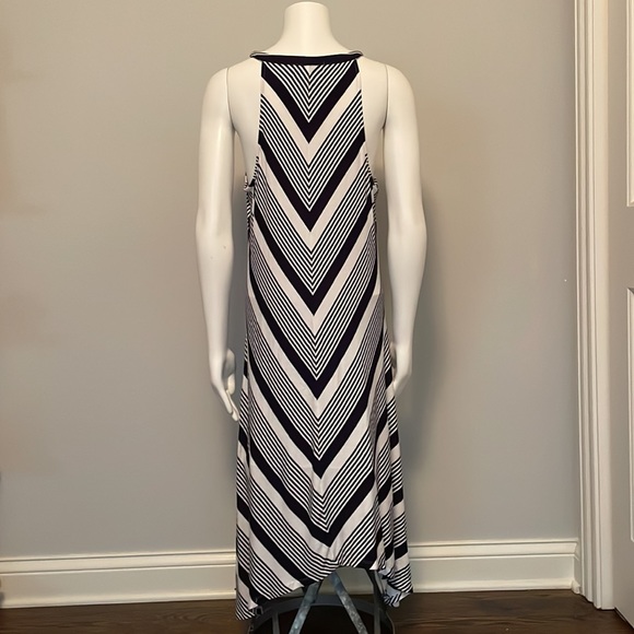 Lily and Lola Blue and White Striped Swim Cover Up or Maxi Dress XL - Picture 4 of 7